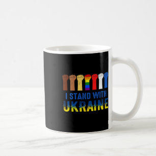 Ich stehe hinter der Ukraine Anti Putin Stoppt den Kaffeetasse