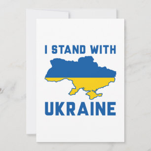 Ich stehe hinter der Ukraine Dankeskarte