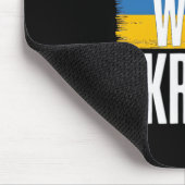 Ich stehe hinter der Ukraine Feste ukrainische Fla Mousepad (Ecke)