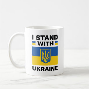 Ich stehe hinter der Ukraine Kaffeetasse