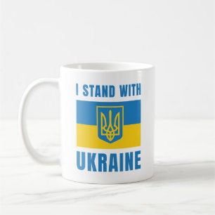 Ich stehe hinter der Ukraine Kaffeetasse