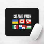 Ich stehe hinter der Ukraine Kanada Grönland Mexik Mousepad (Mit Mouse)