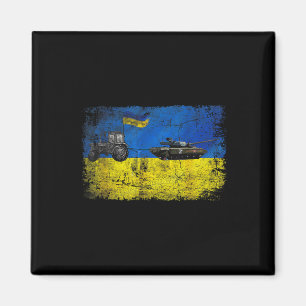 Ich stehe hinter der Ukraine Lustiger ukrainischer Magnet
