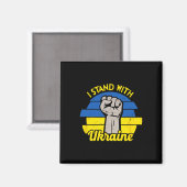 Ich stehe hinter der Ukraine Magnet (Vorderseite/Rückseite)