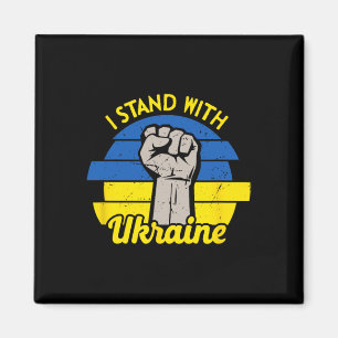 Ich stehe hinter der Ukraine Magnet