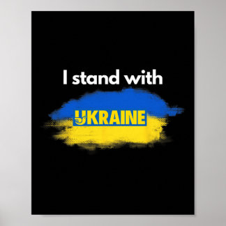 Ich stehe hinter der Ukraine Poster