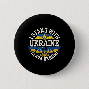 Ich stehe hinter der Ukraine Slava Ukraini Ehre de Button