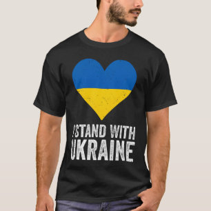 Ich stehe hinter der Ukraine Stopp Putin Stopp Kri T-Shirt