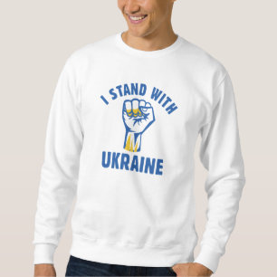 Ich stehe hinter der Ukraine Sweatshirt
