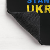 Ich stehe hinter der Ukraine - Ukrainische Flagge Mousepad (Ecke)