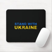 Ich stehe hinter der Ukraine - Ukrainische Flagge Mousepad (Mit Mouse)