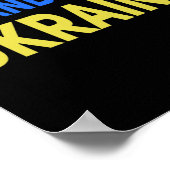Ich stehe hinter der Ukraine, unterstütze den Frie Poster (Ecke)