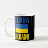 Ich stehe hinter der Ukraine Unterstützen Sie die Kaffeetasse (Links)