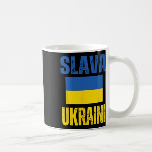 Ich stehe hinter der Ukraine Unterstützen Sie die Kaffeetasse (Rechts)