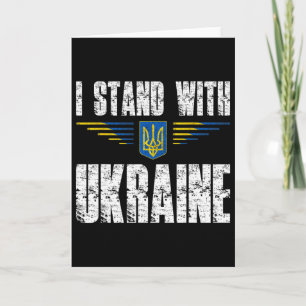 Ich stehe hinter der Ukraine Unterstützt die Ukrai Karte