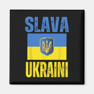 Ich stehe hinter der Ukraine Unterstützt die ukrai Magnet