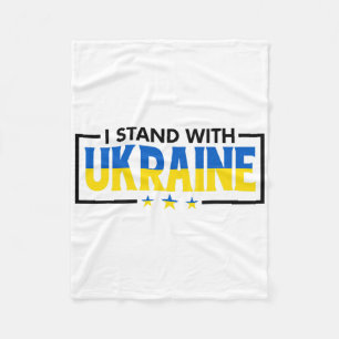 Ich stehe hinter der Ukraine - Unterstützung der U Fleecedecke