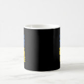 Ich stehe hinter der Ukraine - Unterstützung der U Kaffeetasse (Mittel)