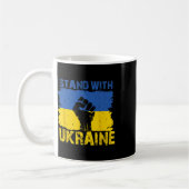 Ich stehe hinter der Ukraine - Unterstützung der U Kaffeetasse (Links)