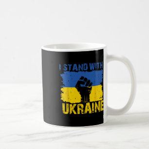 Ich stehe hinter der Ukraine - Unterstützung der U Kaffeetasse