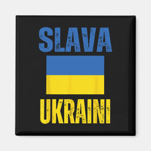Ich stehe hinter der Ukraine Unterstützung Ukraini Magnet