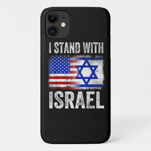 Ich stehe hinter Israel Case-Mate iPhone Hülle (Rückseite)