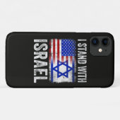 Ich stehe hinter Israel Case-Mate iPhone Hülle (Rückseite (Horizontal))
