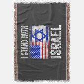 Ich stehe hinter Israel Decke (Vorderseite Vertikal)