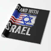 Ich stehe hinter Israel Geschenkpapier (Ungerollt)