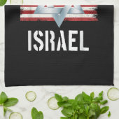 ich stehe hinter Israel  Geschirrtuch (Gefaltet)
