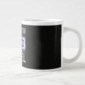 Ich stehe hinter Israel Jumbo-Tasse (Rechts)