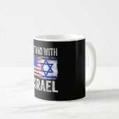 Ich stehe hinter Israel Kaffeetasse (VorderseiteRechts)