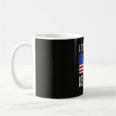 Ich stehe hinter Israel Kaffeetasse (Links)