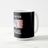 ich stehe hinter Israel Kaffeetasse (VorderseiteRechts)