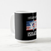 ich stehe hinter Israel Kaffeetasse (Vorderseite Links)