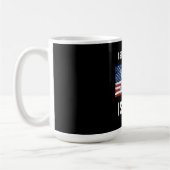 ich stehe hinter Israel Kaffeetasse (Links)