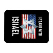 ich stehe hinter Israel Magnet (Horizontal)