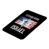 ich stehe hinter Israel Magnet (Linke Seite)