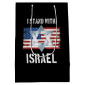 ich stehe hinter Israel Mittlere Geschenktüte (Rückseite)