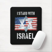 ich stehe hinter Israel Mousepad (Mit Mouse)