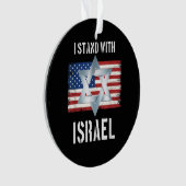 Ich stehe hinter Israel Ornament (Vorderseite)