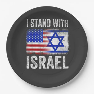 Ich stehe hinter Israel Pappteller