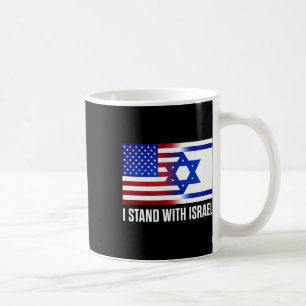 Ich stehe hinter Israel Patrioten T-Shirt USA und Kaffeetasse