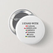 Ich stehe hinter Kanada Grönland Mexiko Panama Gaz Button (Vorne & Hinten)