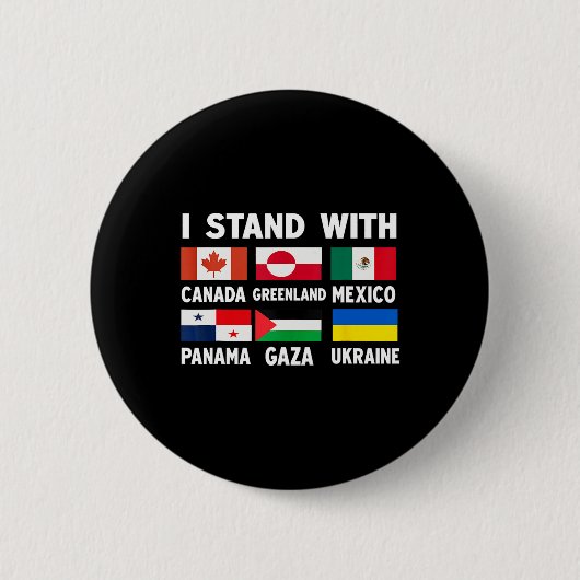 Ich stehe hinter Kanada Grönland Mexiko Panama Gaz Button (Vorderseite)