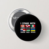 Ich stehe hinter Kanada Grönland Mexiko Panama Gaz Button (Vorne & Hinten)