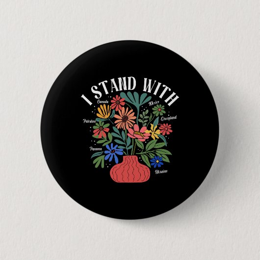 Ich stehe hinter Kanada Grönland Mexiko Panama Gaz Button (Vorderseite)
