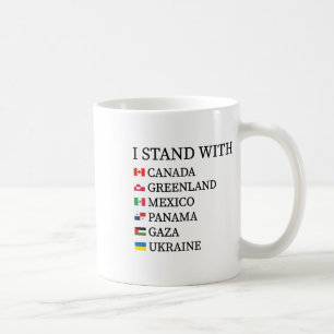 Ich stehe hinter Kanada Grönland Mexiko Panama Gaz Kaffeetasse