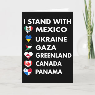 Ich stehe hinter Kanada Grönland Mexiko Panama Gaz Karte
