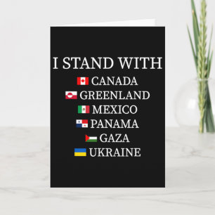 Ich stehe hinter Kanada Grönland Mexiko Panama Gaz Karte